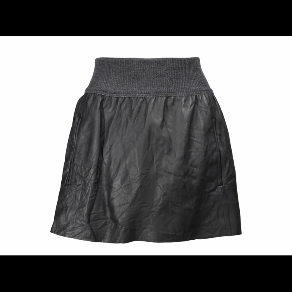 Theory Blisa leather skirt with pockets